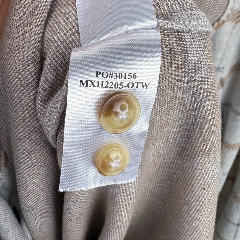 Faherty Legend Sweater Shirt Open Tundra Windowpane Plaid Flannel Small Mens - Picture 6 of 7